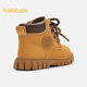 Balabala children's boots Martin boots for girls and boys 2025 new autumn and winter plus velvet short boots trendy rhubarb boots 209425141222