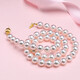 Queen of Pearls Elegant 14K Gold Akoya Saltwater Pearl Necklace Perfect Round Highlight Necklace Full Bead Chain Birthday Gift