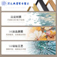 Living room decoration sofa background wall hanging 2025 new light luxury high-end wall Fulu high-end wall left JD15850 crystal painting ps black frame [glossy]