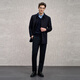 EMZ Ordos 100% sheep wool men's mid-length woolen coat lapel style simple business casual
