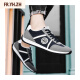 FR.YH.ZH Paul Amyris men's shoes for summer breathable casual shoes for one foot Forrest Gump flat shoes men's sports shoes men's blue [AW9902] 44