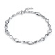 Blooming love (LOVEBLOOM) Pt950 platinum bracelet for women, genuine fashion super flash platinum bracelet, simple adjustment bracelet, couple bracelet PT999 pt950 platinum bracelet about 4.66 grams, free certificate