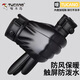 Woodpecker leather gloves men's winter riding plus velvet touch screen driving outdoor motorcycle windproof warm takeaway cotton ski gloves