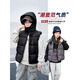 G.DUCKKIDS children's vest boys autumn and winter new down cotton thickened hooded vest vest girls medium and large children's cotton jacket hot sale black 150 height 140-150cm age 9-10 years old