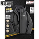 JEEP SPIRIT Jeep Autumn and Winter Jacket Three-in-One Jacket Men's Outdoor Sports Thickened Jacket Men's Windproof and Waterproof Upgraded Three-in-One-Black XL Recommended Height 165-175c
