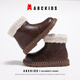 ABC KIDS children's snow boots winter children's shoes children's baby shoes plus velvet cotton boots 3850 brown 29