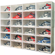 Yusenyi side-opening shoe cabinet transparent shoe box shoe storage box plastic drawer-type shoe box simple dormitory storage artifact shoe side-opening (46.5 yards can be accommodated) transparent 3 pieces (free 3 more for a total of 6 pieces) 33x24.5x17cm 33 pieces 33x24.5x17cm