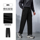 HLA Hailan House Casual Pants Men's 25 New Three-Body Red Coast Base Series Lace-up Pants Autumn HKCAW3J105A Black 3P S 165/72A Recommended 112~120Jin Jin is equal to 0.5 kg