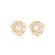S925 Silver Needle French Camellia Stud Earrings Feeling Flower Pearl Earrings Women's 2025 New Style Earrings Main Image