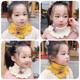 Baby scarf neck warm winter cute girls winter scarf neck pullover neck scarf female winter knitted children's scarf yellow
