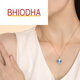 Bhiodha silver gray Akoya seawater pearl platinum pendant Zhen Duoma intellectual beauty birthday gift for wife 90-95mm