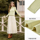 Xiangying inner layering shirt women's long-sleeved 2025 new winter fashion pullover green half turtleneck sweater top off-white S 155/80A/85-95Jin Jin equals 0.5 kg