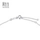 Chow Sang Sang Pt950 Platinum Daily Luxe Circle Diamond Pendant Necklace for Women 92328N Pricing 47cm