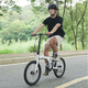 Xidesheng folding bicycle 25 models W5 transmission 6 speed moonlight white 20 inches