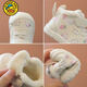 G.duck girls' short boots, winter plus velvet baby warm cotton shoes, one-year-old baby princess soft-soled children's shoes in the snow, pink size 15, inner length 11cm