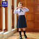 Yinuofang girls skirt mid-length pleated skirt spring and autumn children's graduation performance clothing group uniforms school uniforms