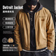 Madden Workwear Detroit Hunting Jacket Men's American Retro J001 Barn Style Lapel Barn Jacket Autumn New Khaki Maillard Outfit/Star Travel Same Style XL