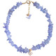 Awajewelry original design natural tanzanite irregular raw mineral bracelet ear line niche unique four-leaf clover bracelet