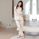 Le nouveau pyjama de Modal Pajamas Spring and Automn Cloud Cotton Cotton à manches longues Cardigan Floral Casual Home Clothing peut être porté à l'extérieur de 14701 m de poids (80-100jin [Jin est égal à 0,5 kg]))