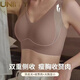 Woodpecker's new adjustable underwear for women with big breasts, lifting and drooping bra, large size seamless steel rims for women, two-piece set, skin color + coffee color, M 60-80Jin Jin is equal to 0.5 kg