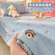 Tangyi double-sided velvet dormitory milk velvet sheet single piece winter thickened student single coral velvet quilt children's blanket Playful dog double-sided thickened milk velvet three-piece set-150x200cm sheet + pillowcase pair