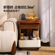 CHEERS movable small coffee table, side table, sofa side cabinet, folding lift, multi-functional home 2025 new BJ12 walnut color