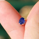 18k gold natural sapphire stud earrings, simple, versatile, small and exquisite earrings