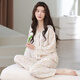 Le nouveau pyjama de Modal Pajamas Spring and Automn Cloud Cotton Cotton à manches longues Cardigan Floral Casual Home Clothing peut être porté à l'extérieur de 14701 m de poids (80-100jin [Jin est égal à 0,5 kg]))