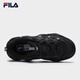FILA official pea plus velvet shoes dad shoes 2025 winter new casual thick-soled sports shoes men's shoes black-BK 42.5