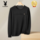 Playboy (Playboy) Basco de primavera y otoño de alta gama Sweatshirt Sweins delgada Camiseta de manga larga de la altura de la altura delgada de la altura