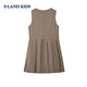 E LAND KIDS children's clothing girls' dress 25 autumn and winter new British college style pattern sleeveless skirt Beige beige/35 160