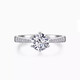 I Do platinum pt950 diamond ring 1 carat micro-set six-claw cultivated diamond proposal wedding ring as a gift for girlfriend and wife. Micro-set six-claw 1 carat diamond with adjustable opening.