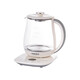 AUX health kettle, kettle, thermostatic kettle, health kettle, teapot, teapot, teapot all-in-one machine, fully automatic glass insulation, small household, off-white 1.5L thickened glass flagship model 304 stainless steel