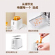 SMVP German toaster household slice heating sandwich small fully automatic breakfast machine toaster toaster fully automatic four-piece two-piece multi-function glossy white (with dust cover)