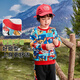 Paw Paw Team Li Dagong Children's Sweater Boys Spring and Autumn Clothes Watermark Printed Baby Loose Tops Small and Medium-sized Boys Clothes Red 120