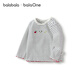 Bala BalaOne children's t-shirt men's and women's long-sleeved tops bottoming shirt 2025 autumn stretch cute 208325100201