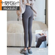 Pantalon de requin modal pour les femmes portant un style d'automne et d'hiver avec des leggings à la taille haute épaissis en velours et de base de yoga nourri à la taille de yoga gris graphite gris de style [adapté à 15122] l [Convient pour 1101130jin [Jin est égal à 0,5 kg]]]