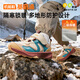 Ginoble 25 new winter children's toddler shoes thickened and warm 3-5 year old male and female baby shoes GY1825 brown_water grass green_sand rice 25.5 160mm suitable for foot length 156-165mm