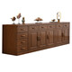 Xiaomuwo (XIAOMUWO) solid wood TV cabinet combination cabinet heightened storage background wall wooden modern Chinese floor cabinet living room boutique furniture two-door TV cabinet Specifications