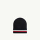 Moncler Men's Tricolor Wool Beanie - Black UNI