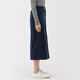 MUJI Women's Stretch Corduroy Narrow Skirt Long Skirt Skirt Women's Fall 25 BE1XWA5A Navy Blue L (165/70A)