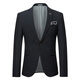 SAINT ANGELO suit men's high-end Korean style slim business work clothes groomsman casual suit groom wedding dress black suit + trousers with tie 2XL 54145Jin Jin equals 0.5 kg wear