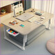 MPPMCK dormitory bed folding small table bed table laptop desk bed bed bed bed bed bed bed bed bed bed bed sitting on the dormitory study Pearl white + three gear lift 60x40-US model 14066