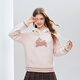 Betu Women's 2025 Winter New Sweater Cute Rabbit Jacquard Fur Hat Mouth Sweet Top Women 2510T52 Light Pink S