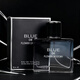 Welfare for newcomers 0.01 Men's Perfume Flower Story Azure Long-lasting Light Fragrance Marine Fragrance Cologne Charm F-011C Azure Black 50ML Quantity 2* Please contact customer service for matching