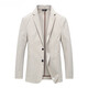 BOSS men's summer thin casual suit jacket for middle-aged and young people sun protection ice silk single suit top men's suit off-white L 175