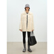MSBEAST Beast Miss Imported Tuscan Fur Coat Women's Silhouette Lamb Fur Grass丨Search for Simple Landscape White M