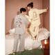 Gong Die Light and Soft Disney Puff Bear Couple Pajamas Women's Spring and Autumn Long Sleeve Men's Homewear Set