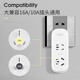 JD Logistics Mini Wireless Socket Converter Multifunctional Porous Plug Board Desktop Home A0 One to Two 10A to 10A