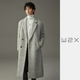 W2X winter heavyweight thick imitation seahorse fur water ripple large long sheep wool coat men's high-end Nizi coat glacier gray M